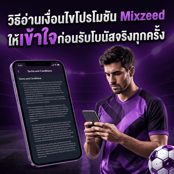วิธีอ่านเงื่อนไขโปรโมชัน Mixzeed